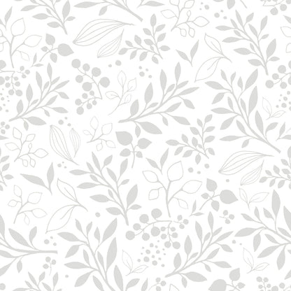 Subtle Flowers Gray Wallpaper 50x280CM