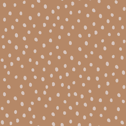 Irregular Dots Cinnamon Wallpaper 50x280CM