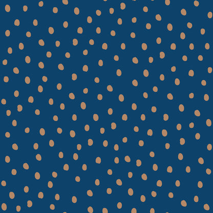 Irregular Dots on Navy Blue Wallpaper 50x280CM