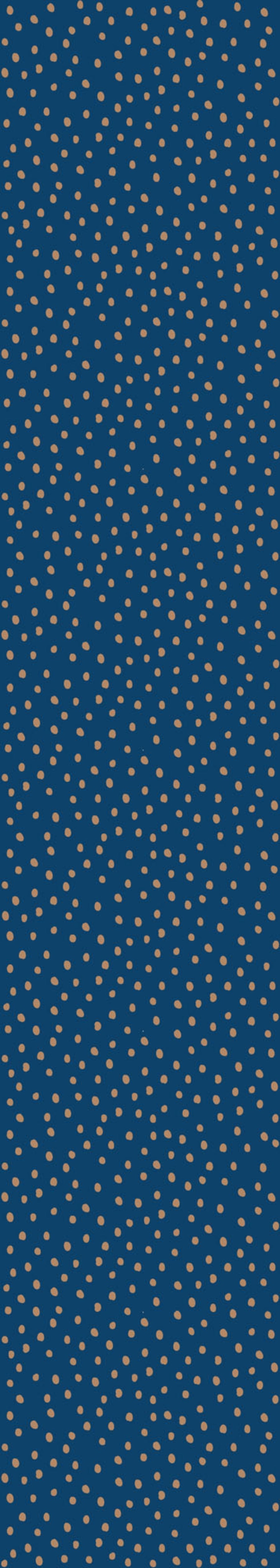 Irregular Dots on Navy Blue Wallpaper 50x280CM