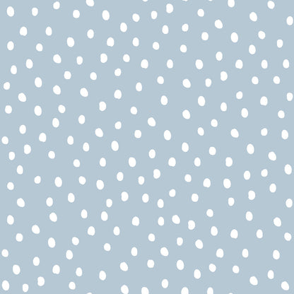 Irregular Dots on Light Blue Wallpaper 50x280CM