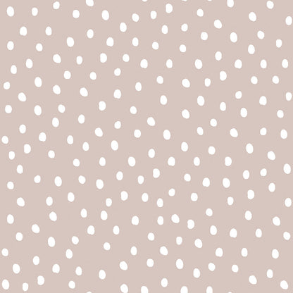 Irregular Dots on Powder Pink White Wallpaper 50x280CM