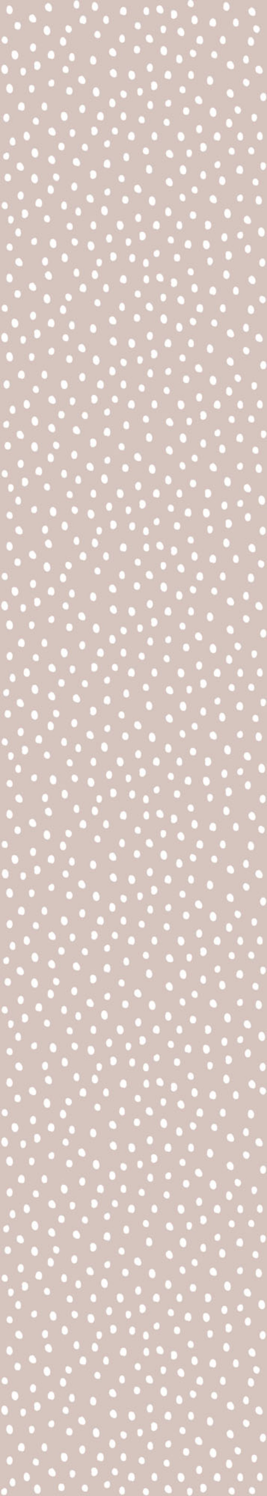 Irregular Dots on Powder Pink White Wallpaper 50x280CM