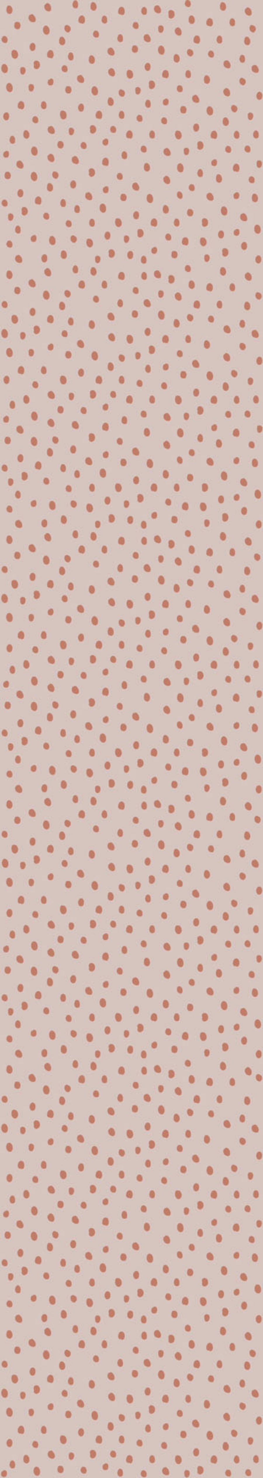 Irregular Dots on Powder Pink Brick Wallpaper 50x280CM