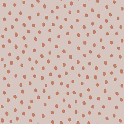 Irregular Dots on Powder Pink Brick Wallpaper 50x280CM