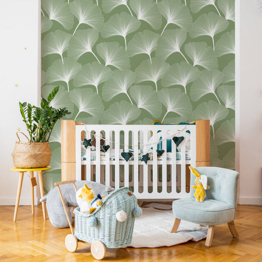 GINGKO Green Wallpaper 100x280CM