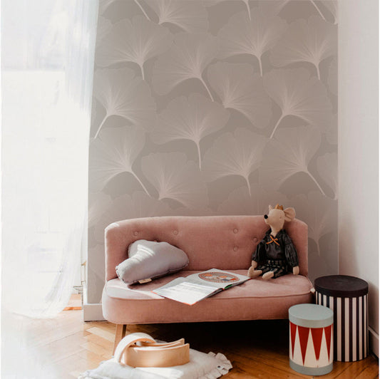 GINGKO Grey Wallpaper 100x280CM