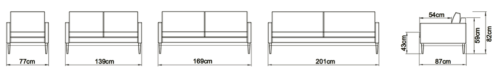 FINN 2 Seater 139 CM