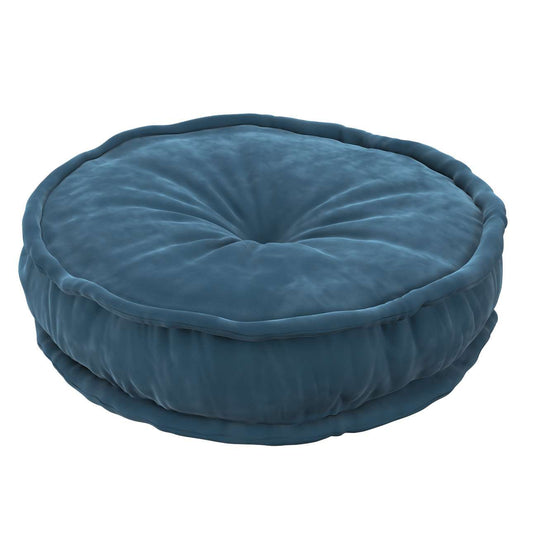 French pouf 50x13cm - Posh Velvet - dark blue