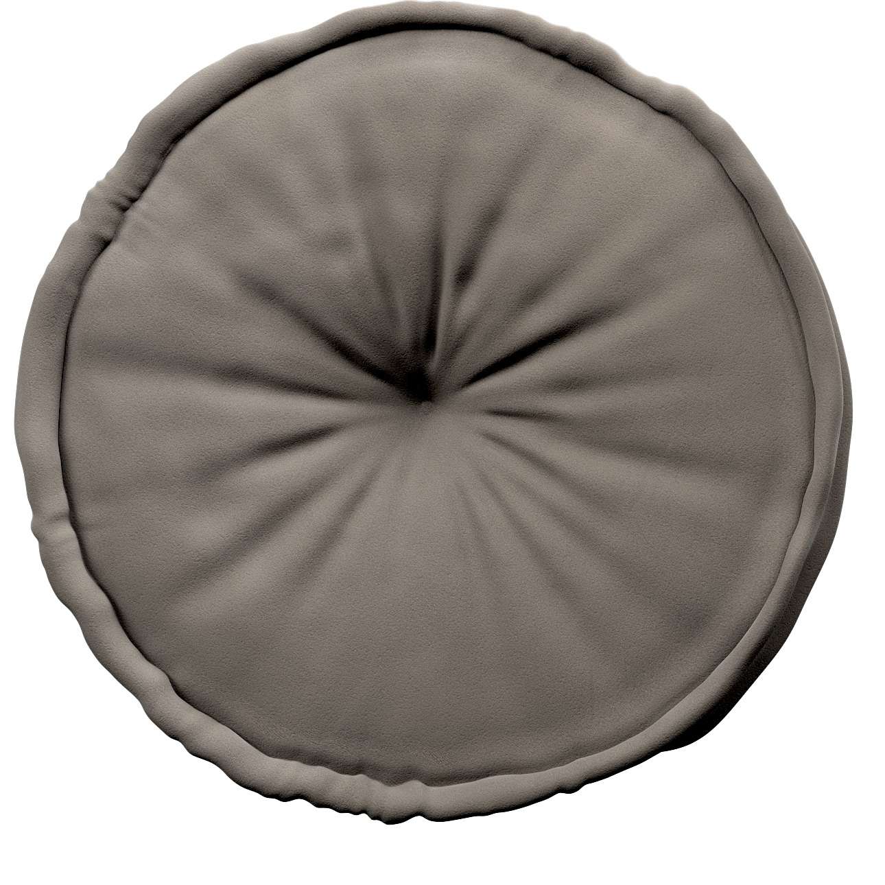 French pouf 50x13cm - Posh Velvet - grey/beige