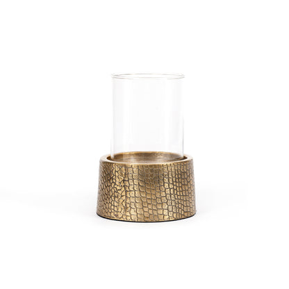 CROCO Candle Holder With Glass