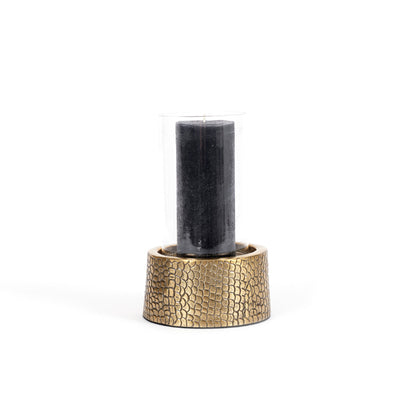 CROCO Candle Holder With Glass