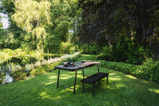 HERRINGBONE Market Table - Black 160 cm & 200 cm