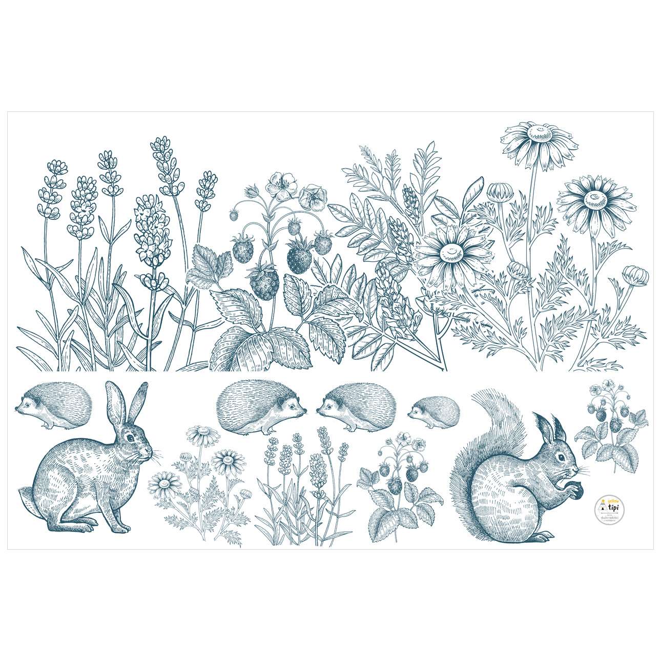 On The Meadow Sticker Set - 150x100 cm