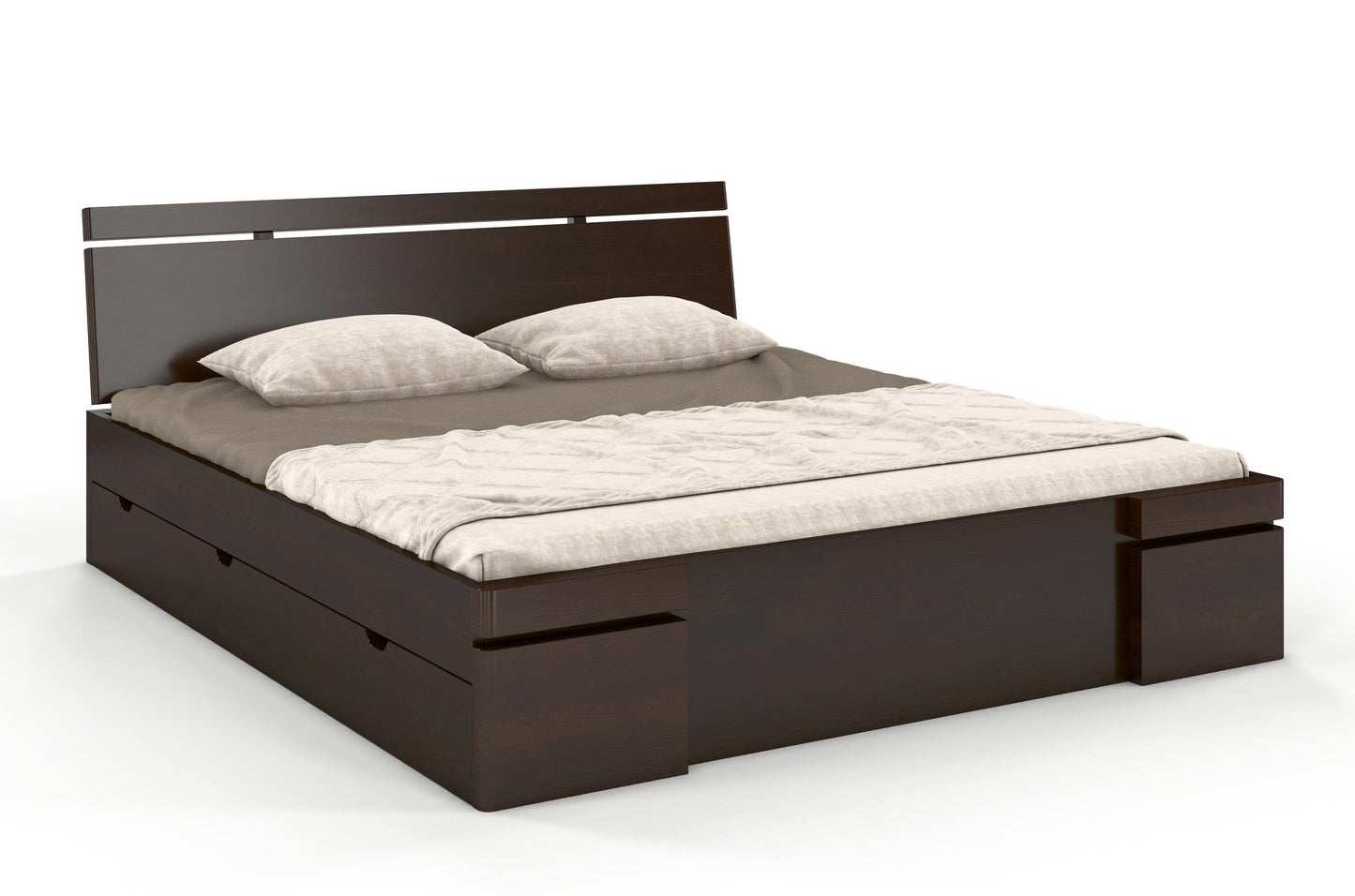 SPARTA Pine Maxi Bed With 4 Drawers