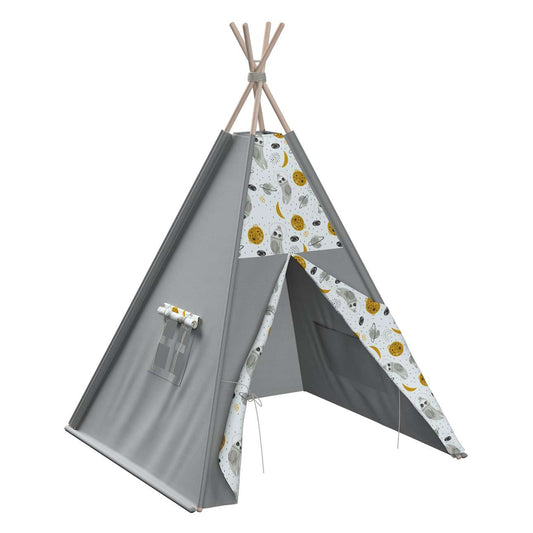 Tepee - 110x110x155cm (Magic Collection) - white-gray