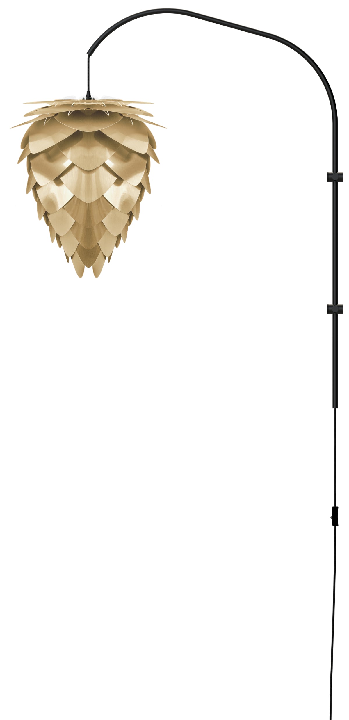 CONIA Willow Brushed Brass Wall Lamp