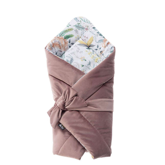 Velvet Nest Premium rose swaddle blanket - 75x75cm - pink