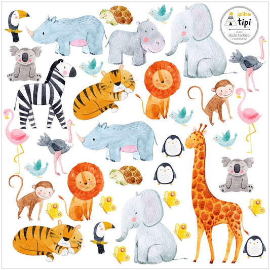 Zoo Animals - 40x40CM